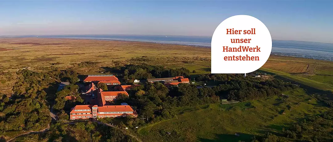 Luftaufnahme der Hermann Lietz-Schule Spiekeroog