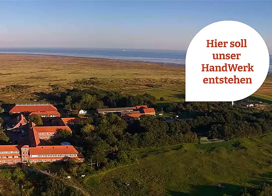 Luftaufnahme der Hermann Lietz-Schule Spiekeroog