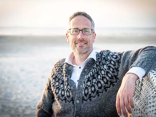 Portrait von Patrick Kösters, Bürgermeister von Spiekeroog